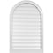 Ekena Millwork Round Top Surface Mount PVC Gable Vent: Functional, w/ 2"W x 1-1/2"P Brickmould Frame, 26"W x 40"H GVPRT26X4002SF - alternate 1